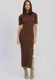 Ribbed Sweater Midi Dress