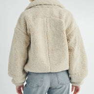 Cream Sherpa Jacket