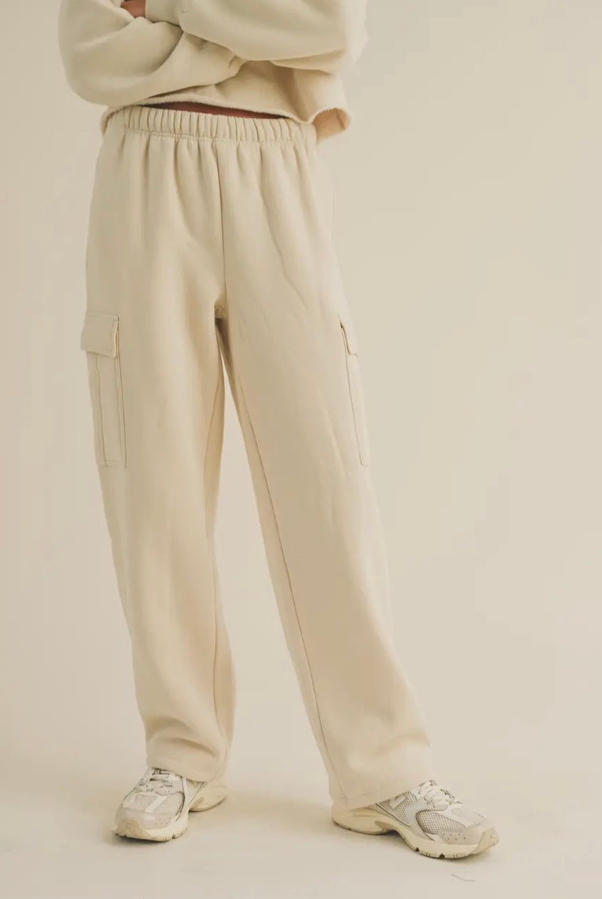 Fleece Cargo Sweatpants