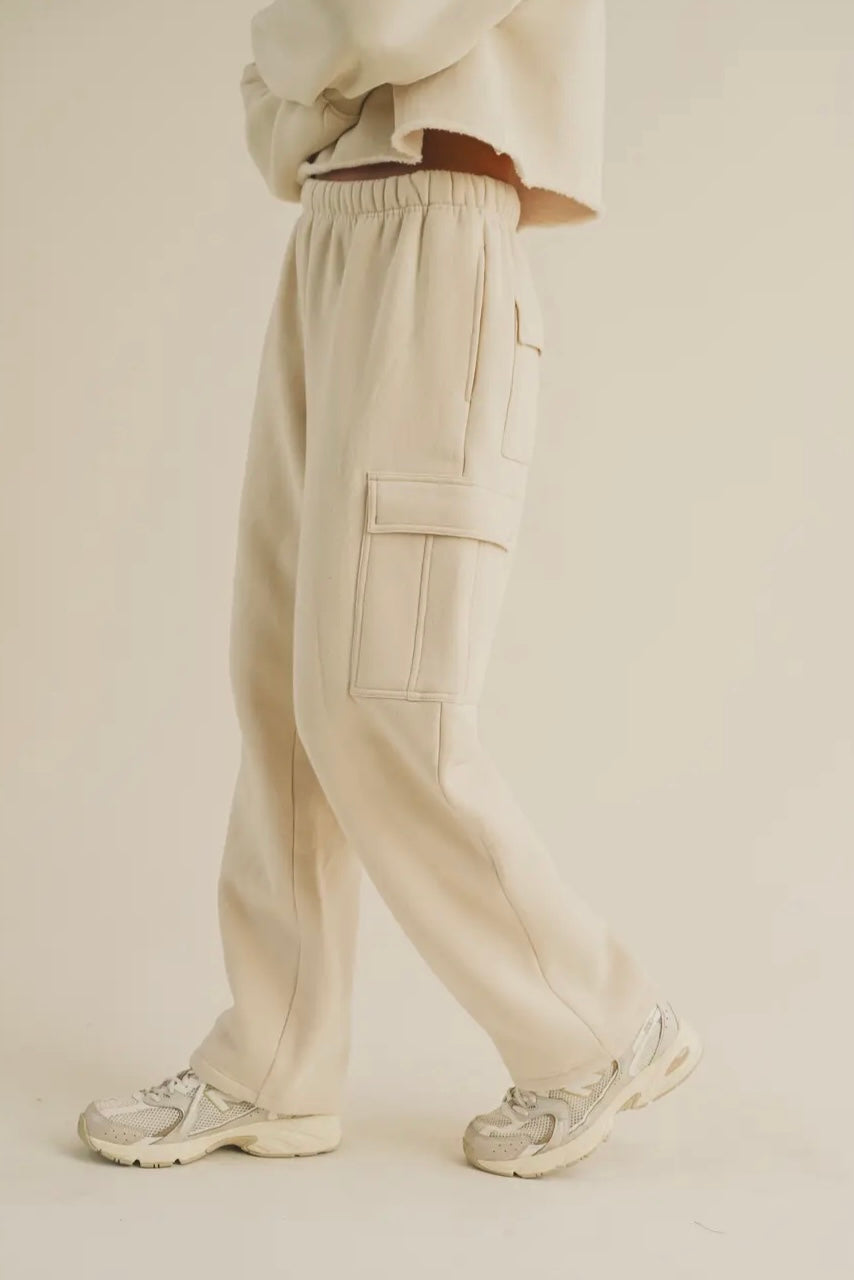 Fleece Cargo Sweatpants