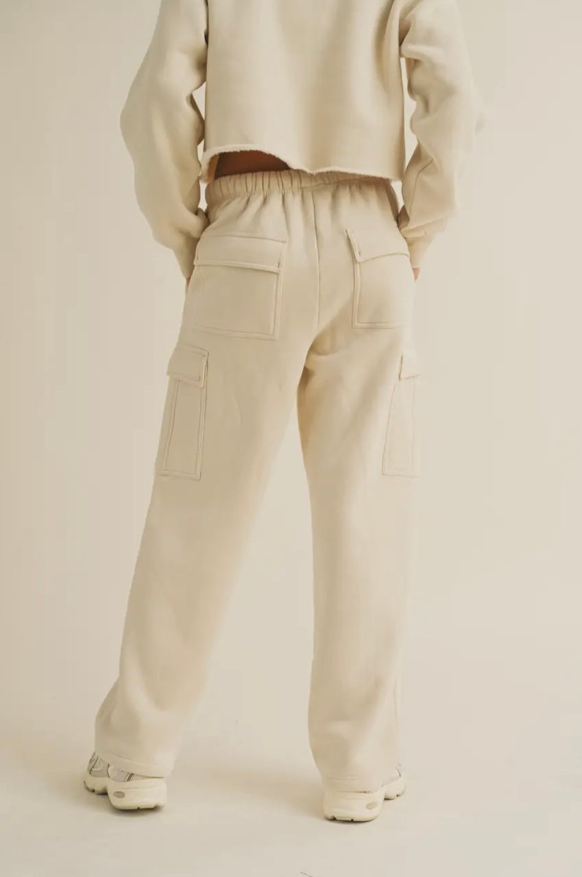 Fleece Cargo Sweatpants