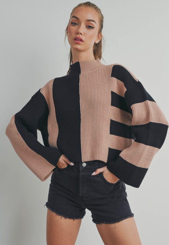 Mock Turtleneck Sweater