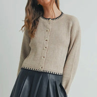 Button Up Cardigan Sweater