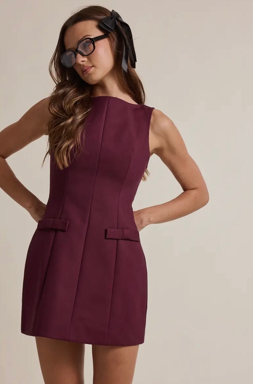 Plum Mini Dress