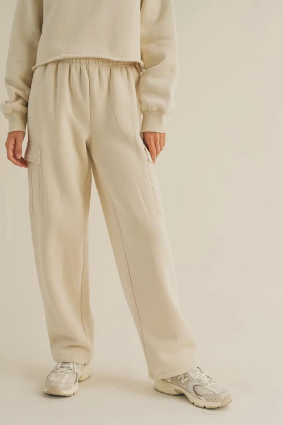 Fleece Cargo Sweatpants