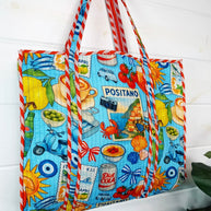 Italian Quilted Tote Bag