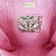 Pink Petals Quilted Tote Bag