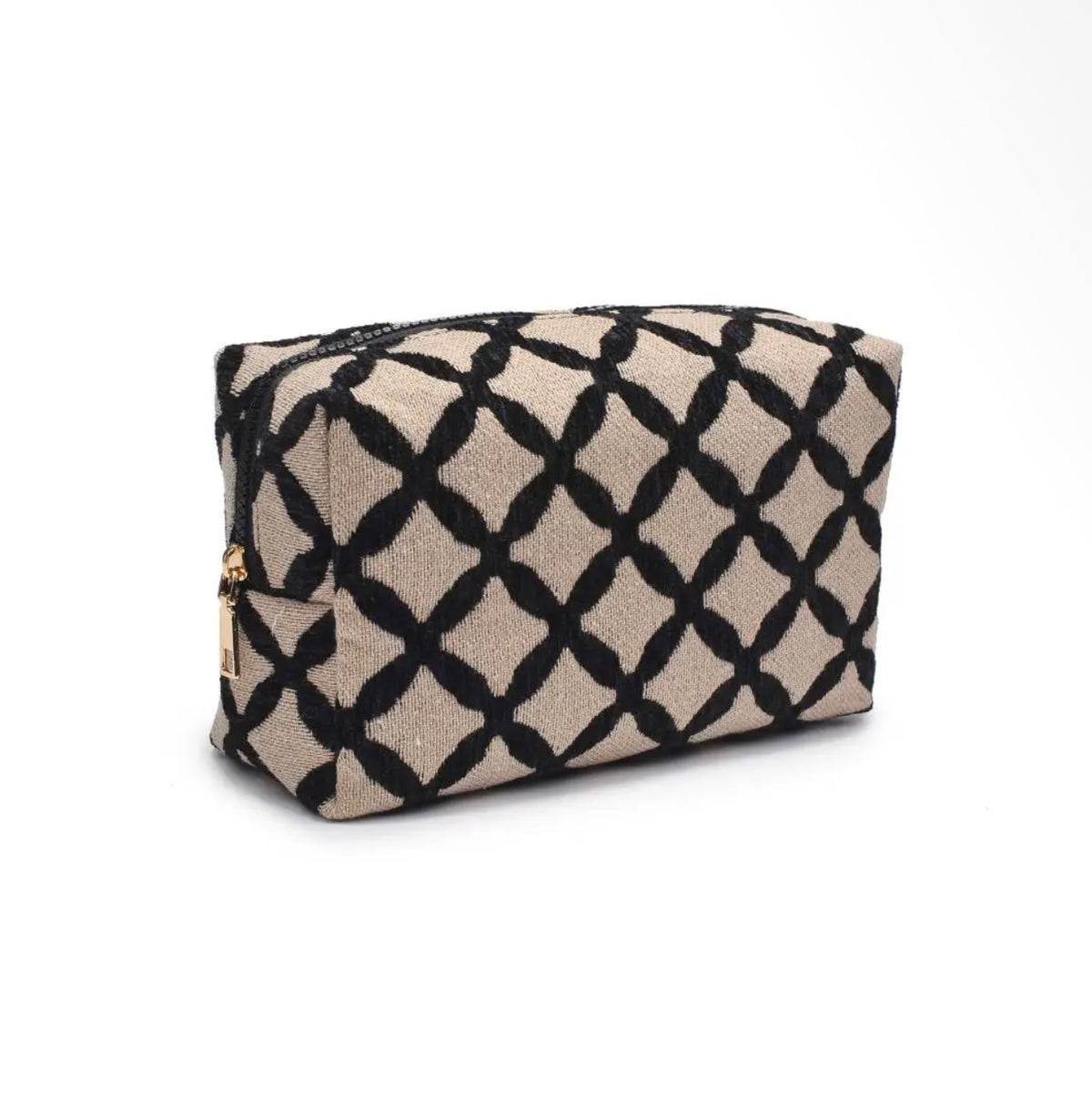 Geometric Print Cosmetic Bag