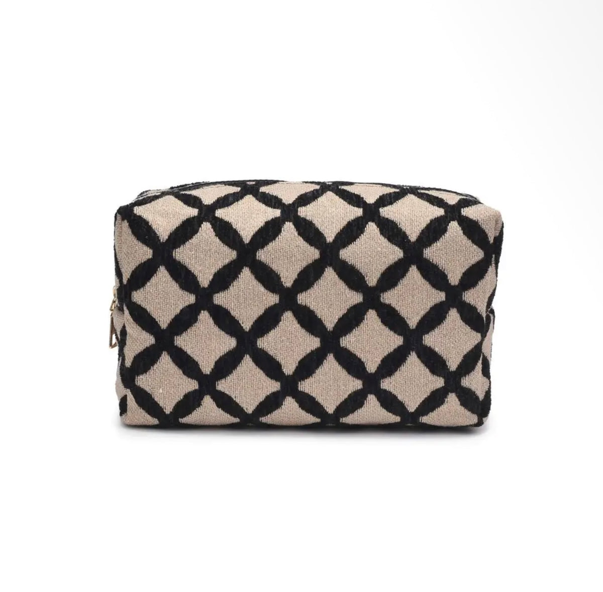 Geometric Print Cosmetic Bag