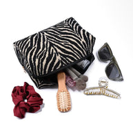 Zebra Print Cosmetic Bag