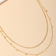 Layered Coin Choker Necklace