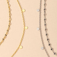 Layered Coin Choker Necklace