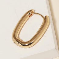 Mini Oval Hoop Earrings