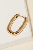 Mini Oval Hoop Earrings