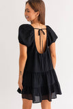 Puff Sleeve Tiered Dress