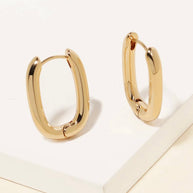 Mini Oval Hoop Earrings