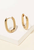 Mini Oval Hoop Earrings