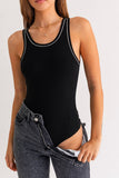 Black Hem Rib Bodysuit