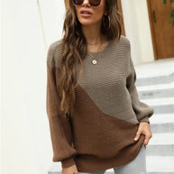 Two Toned Knit Sweater