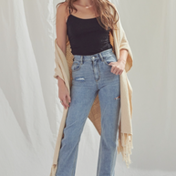 High-Waisted Jeans