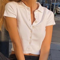 Cropped Button Down Top (Final Sale)