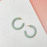 Clay Hoop Earrings