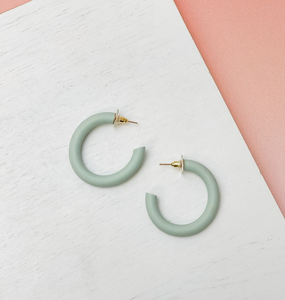 Clay Hoop Earrings