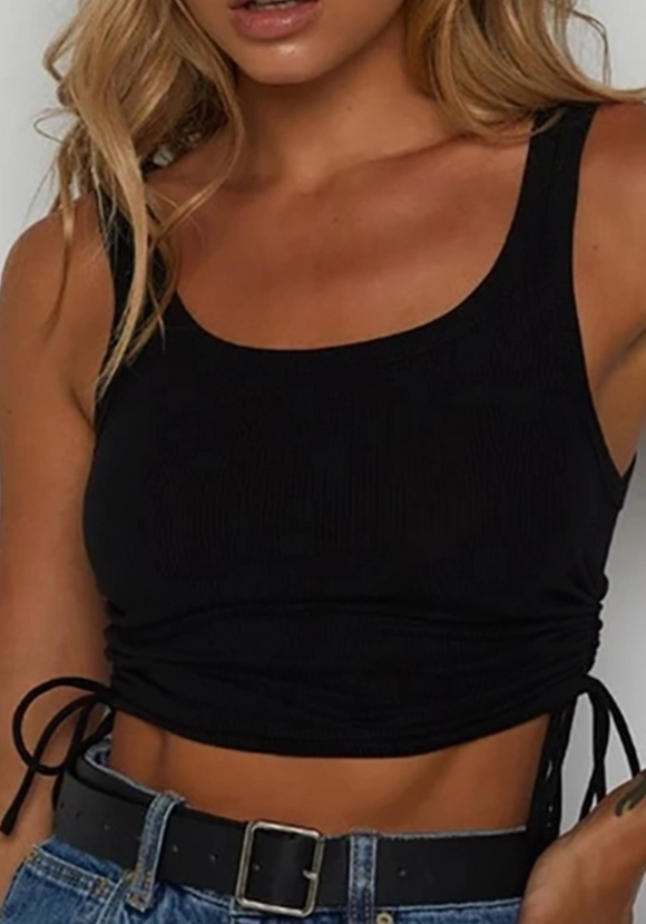 Ribbed Cropped Tank Top