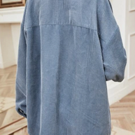 Corduroy Button Down Shacket (Final Sale)