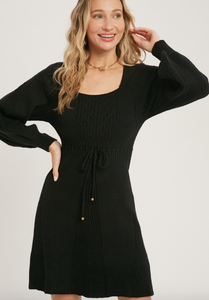 Black Sweater Dress (Final Sale)