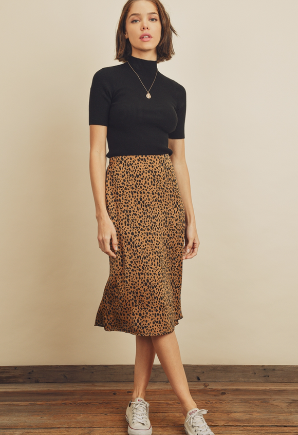 Cheetah Print Skirt (Final Sale)