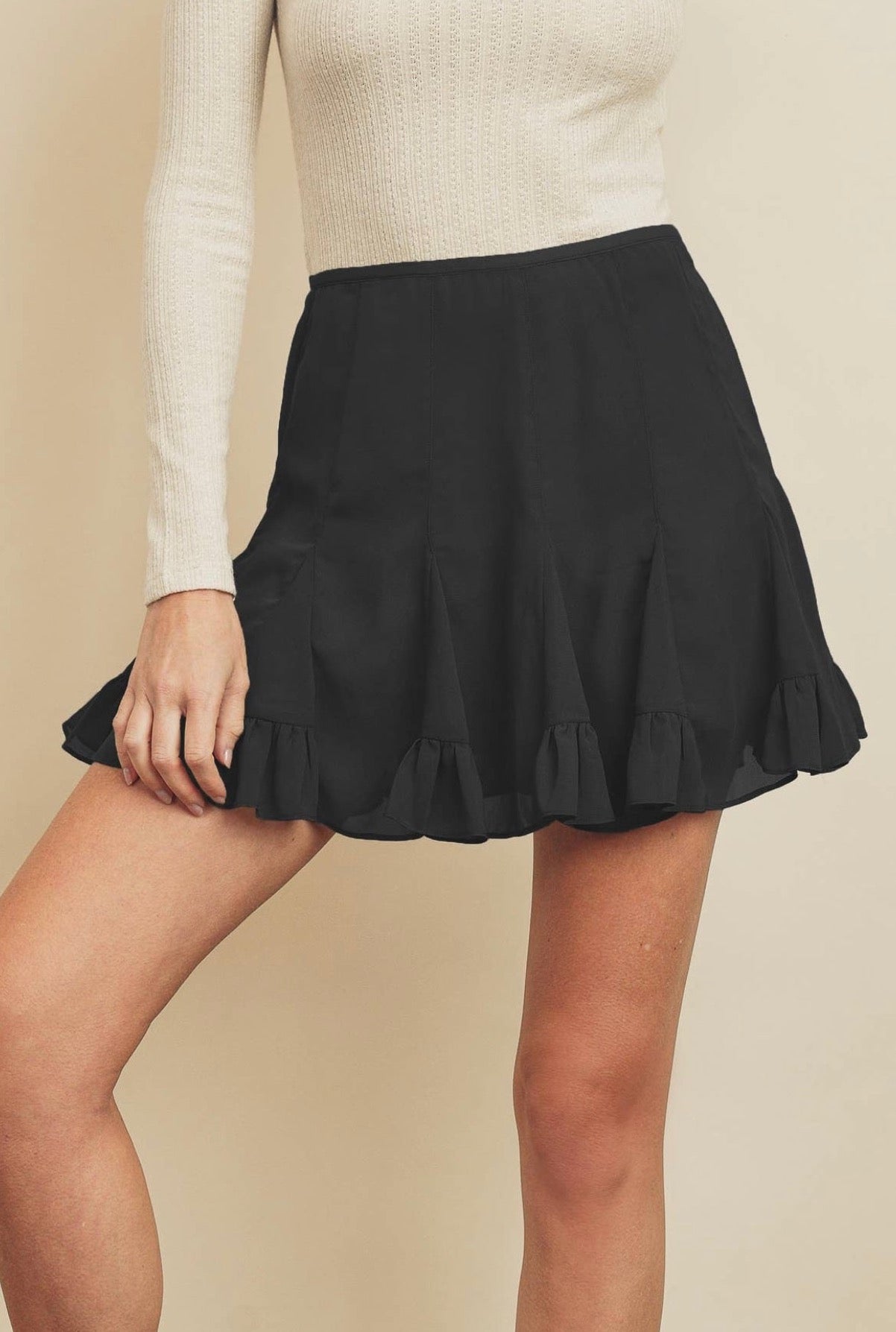Flared Mini Skirt – Two Carnations Boutique
