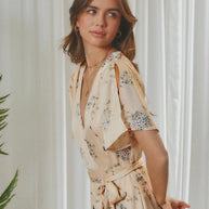 Floral Wrap Maxi Dress