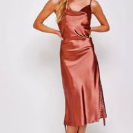 Satin Midi Dress
